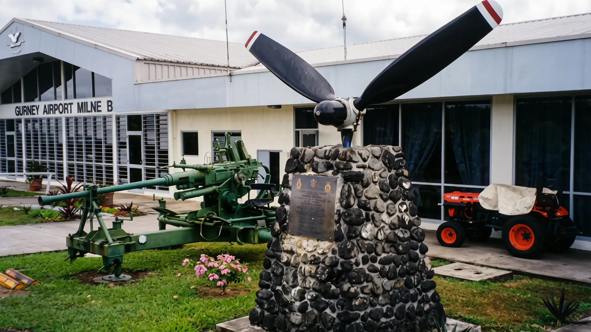 Gurney Airport terminal in Alotau, Papua New Guinea serving Milne Bay province