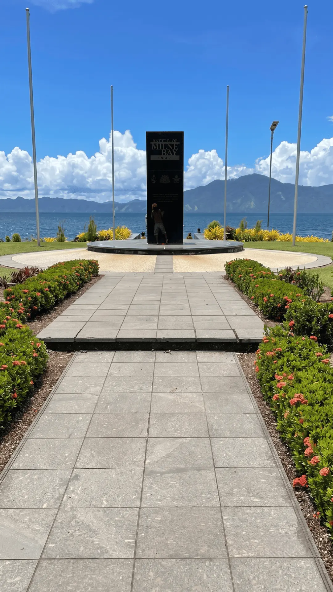 Milne Bay Memorial honoring WWII history in Alotau, Papua New Guinea