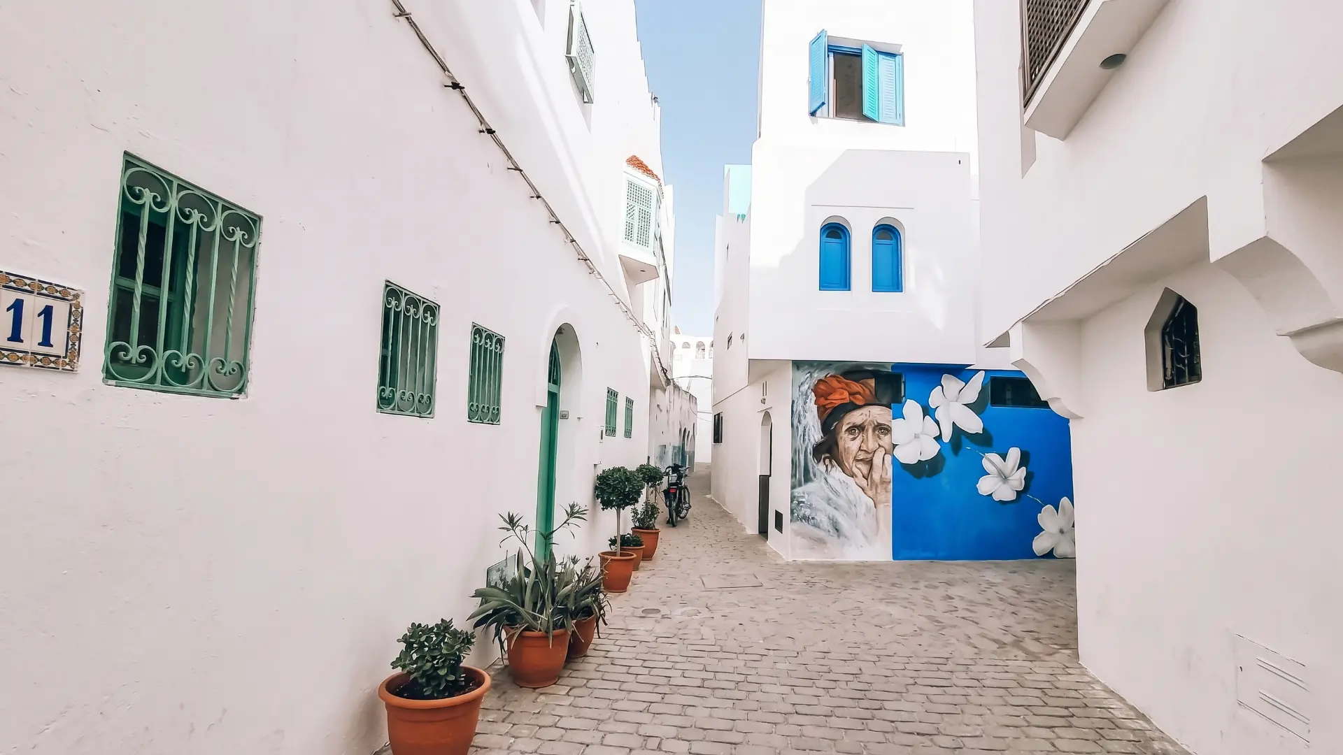 Creative graffiti and mural artwork in the medina of Asilah