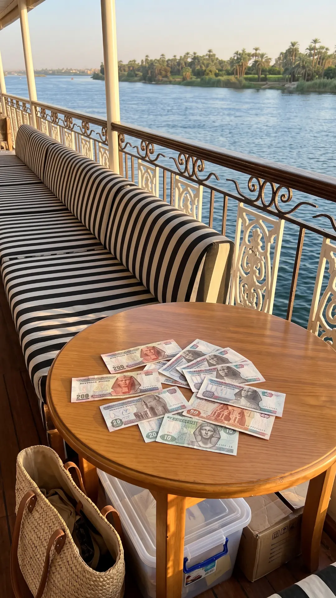 Close-up of Egyptian Pounds (EGP) banknotes