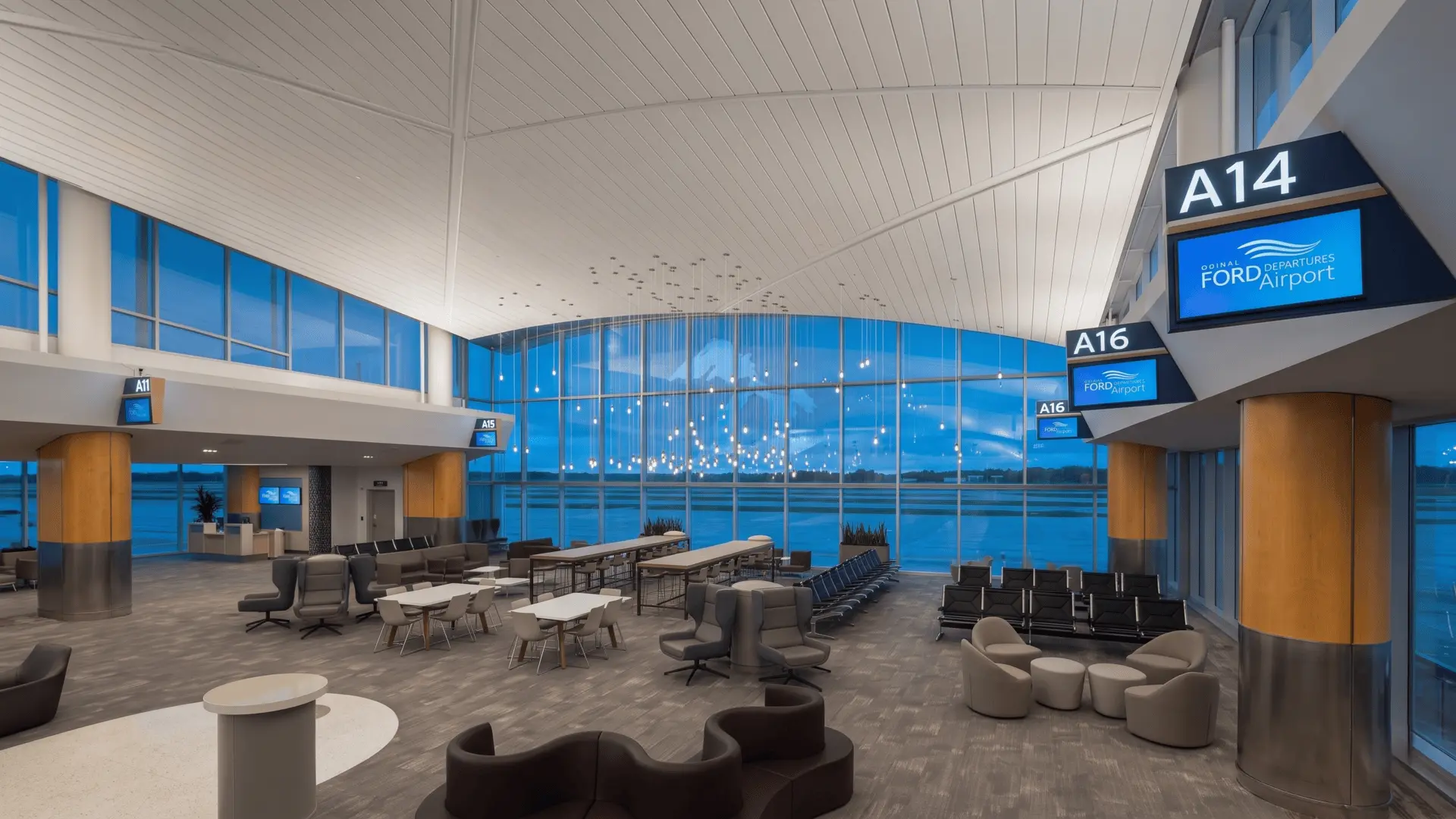 Hobart International Airport terminal in Tasmania Australia