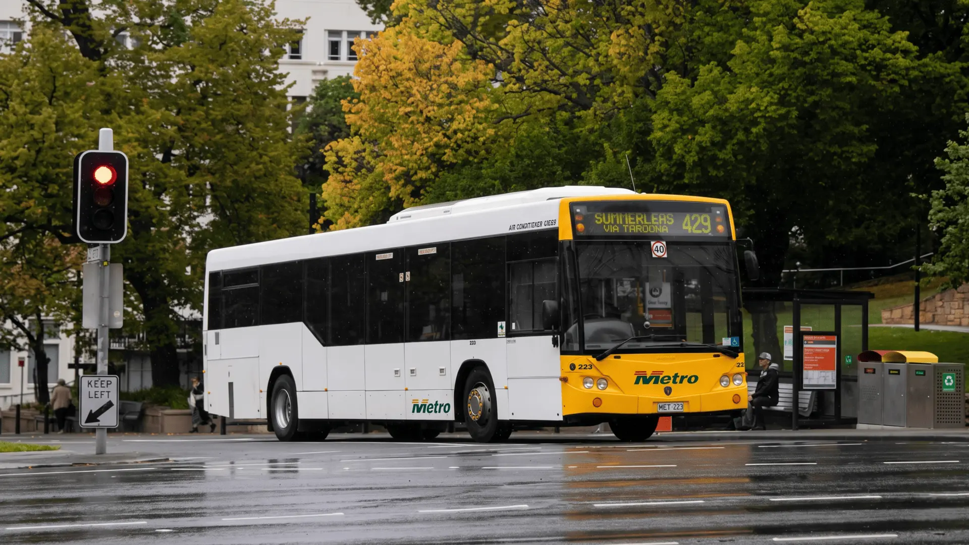 Metro Tasmania public bus serving Hobart and surrounding areas in Tasmania