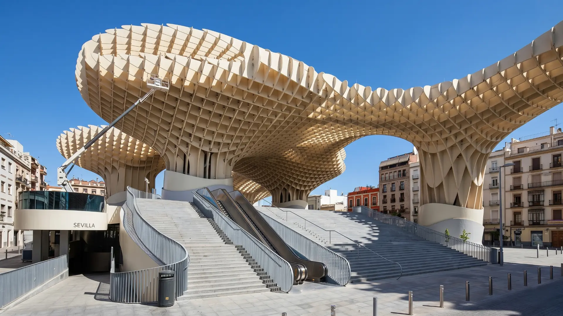 Metropol Parasol (Setas de Sevilla), the impressive modern wooden structure in Plaza de la Encarnación, Seville