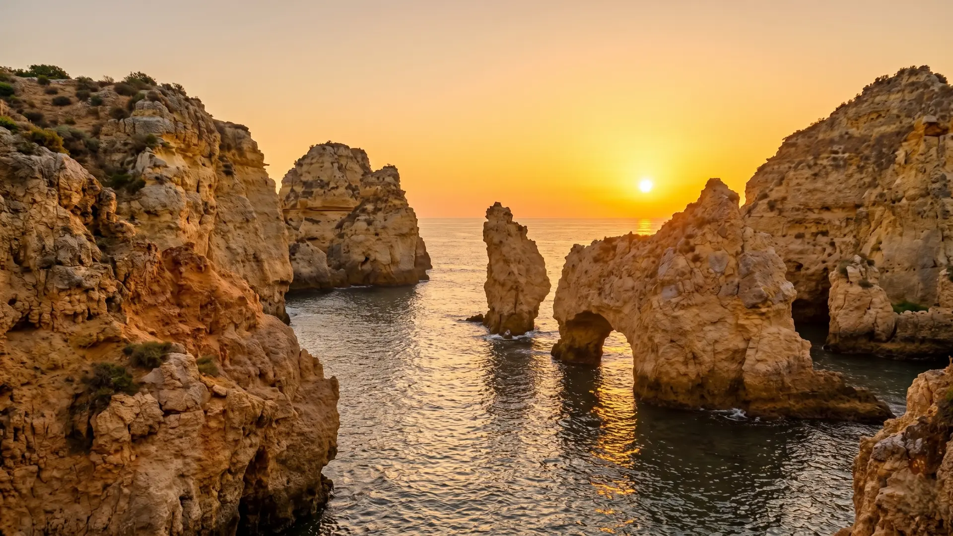 Ponta da Piedade at Sunset