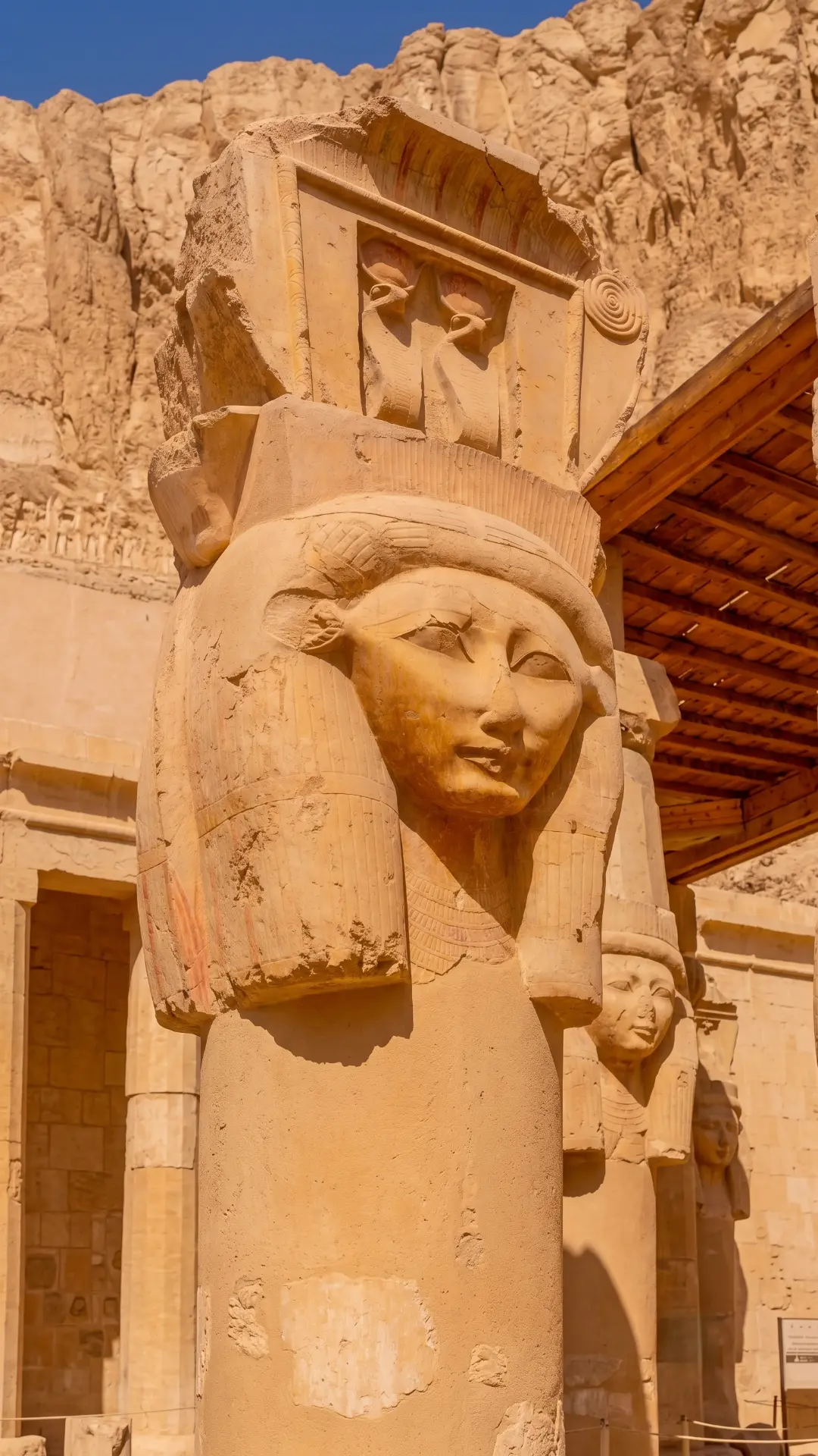 The stunning terraced Temple of Hatshepsut at Deir el-Bahari near Luxor, Egypt